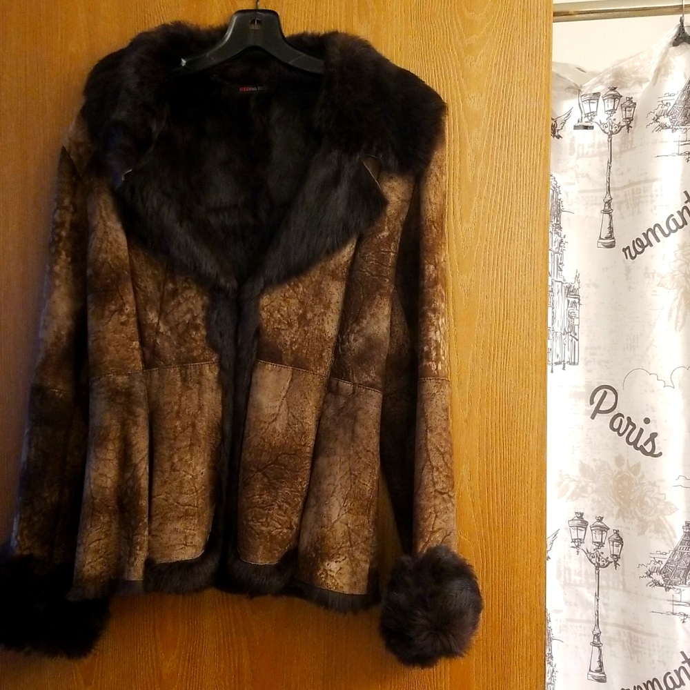 🔥Rabbit Fur jacket excellent condition used
